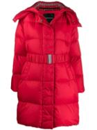Ermanno Scervino Mid-length Puffer Jacket - Red