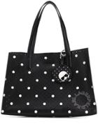 Karl Lagerfeld Dotted Perforated Tote Bag - Black