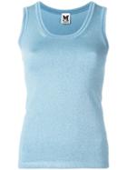 M Missoni Knitted Top, Women's, Size: 42, Blue, Polyamide/metallic Fibre