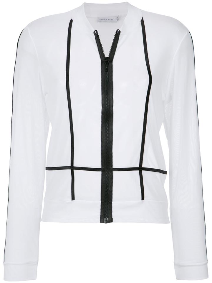 Mara Mac Contrast Zipped Blouse - Unavailable