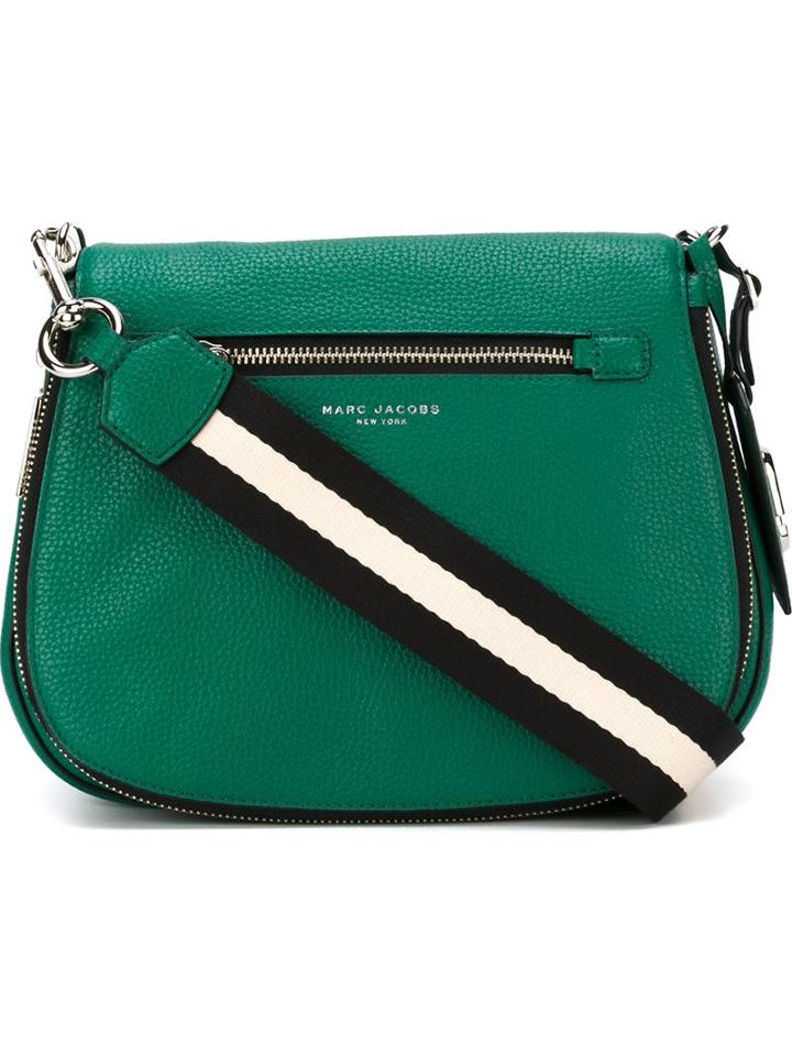 Marc Jacobs Gotham Saddle Crossbody Bag, Women's, Green, Calf Leather