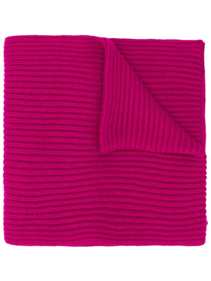 Pringle Of Scotland Ribbed Scarf - Pink
