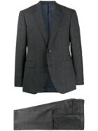 Hackett Grid Print Two-piece Suit - Grey