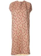 Uma Wang Embroidered Shift Dress - Brown