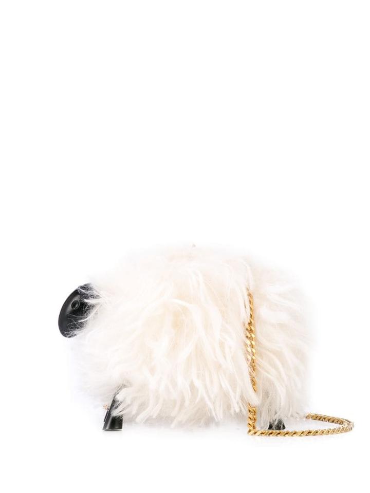 Oscar De La Renta Sheep Clutch Bag - White