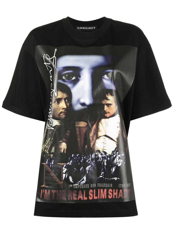 Y / Project The Real Slim Shady Oversized T Shirt - Black