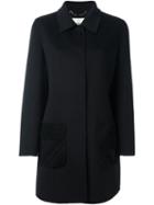 Fendi - Patch Pocket Coat - Women - Lamb Fur/virgin Wool - 42, Black, Lamb Fur/virgin Wool