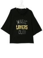 Diesel Kids - Music Lovers Club T-shirt - Kids - Cotton - 14 Yrs, Black