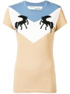 Off-white Twisting Horses T-shirt - Nude & Neutrals