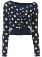 Rachel Comey Embrace Spotted Cropped Sweater - Blue