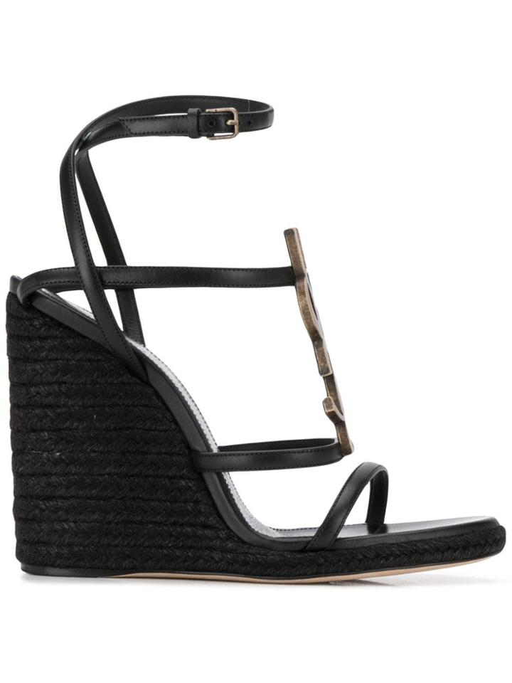Saint Laurent Cassandra Espadrilles - 1000 Nero
