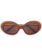 Marni Eyewear Runway Acetate Sunglasses - Brown