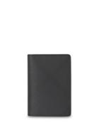 Burberry London Check And Leather Bifold Card Case - Grey