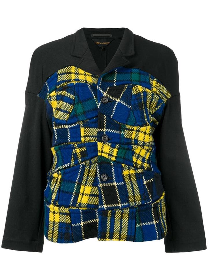 Comme Des Garçons Pre-owned 1999's Patchwork Jacket - Black