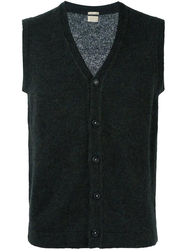 Massimo Alba Knit Gilet, Men's, Size: Large, Green, Polyamide/alpaca