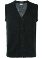Massimo Alba Knit Gilet, Men's, Size: Large, Green, Polyamide/alpaca