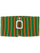 Stripe Jacquard Neckband - Men - Cotton - One Size, Green, Cotton, J.w.anderson
