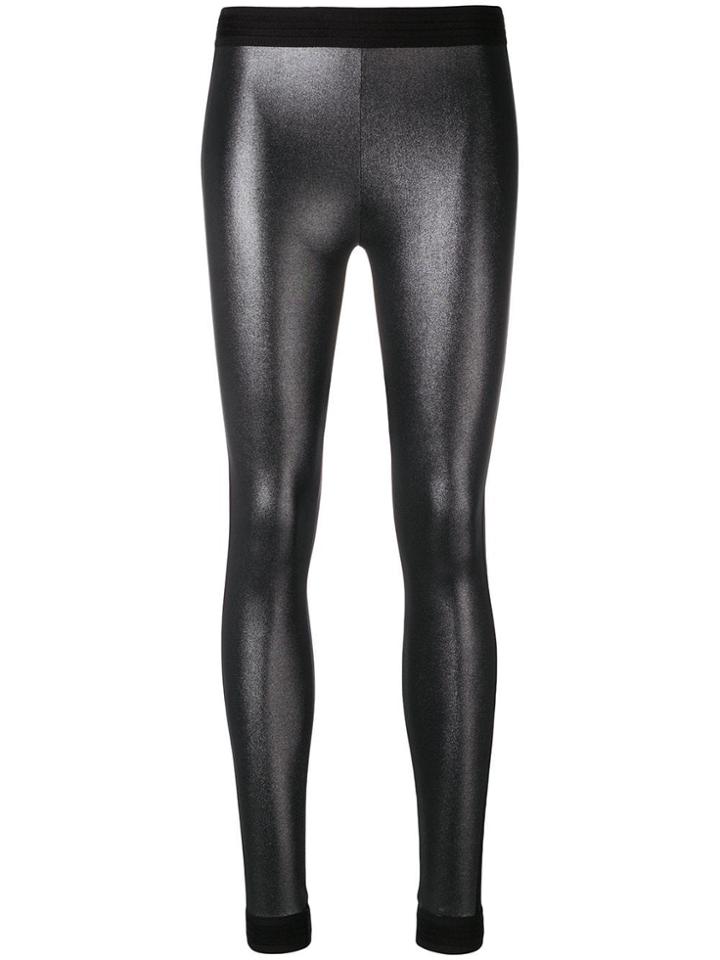 No Ka' Oi Metallic Sport Leggings - Black