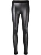 No Ka' Oi Metallic Sport Leggings - Black