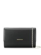 Emporio Armani Logo Stamp Clutch Bag - Black