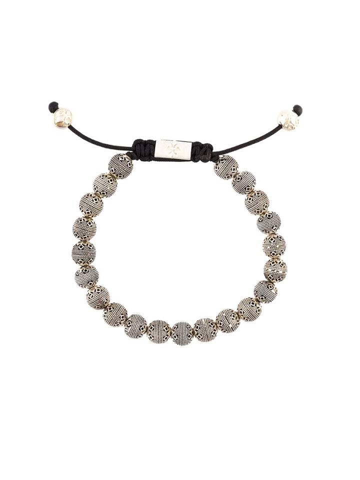 Nialaya Jewelry Cairo Beaded Bracelet - Grey