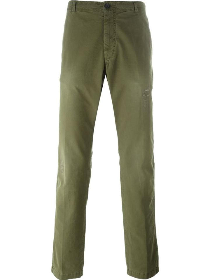Diesel 'chi-phoenix-st' Trousers, Men's, Size: 31, Green, Cotton/spandex/elastane