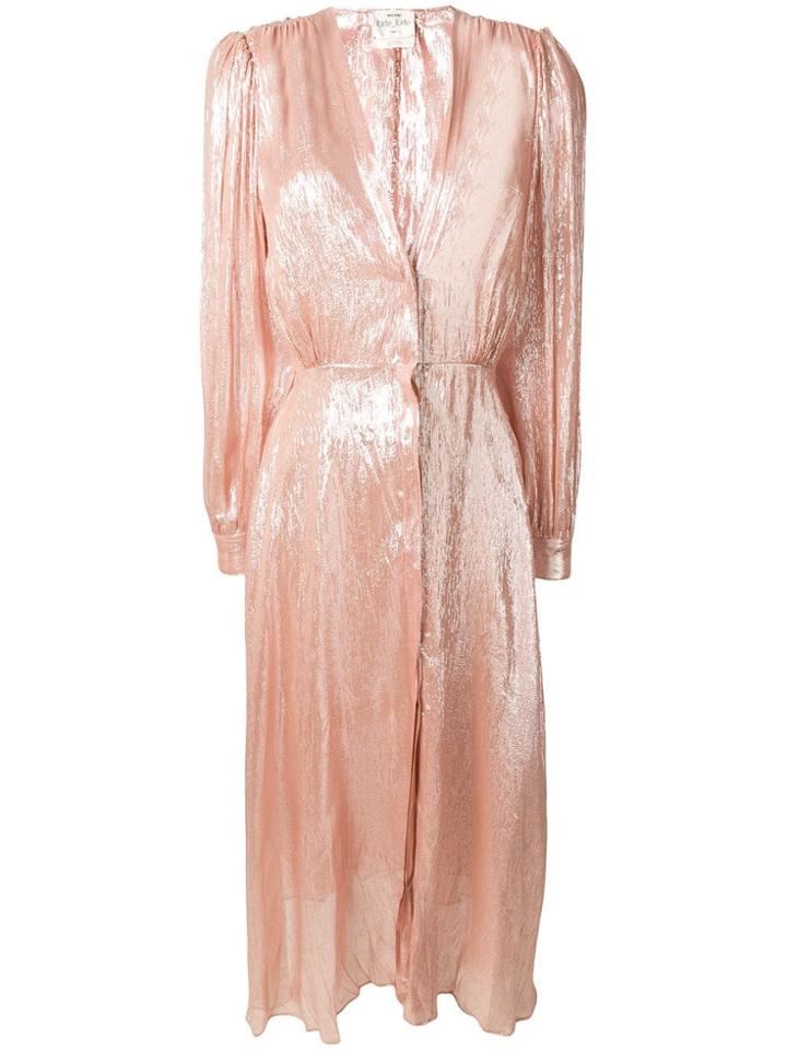 Forte Forte Draped V-neck Dress - Pink