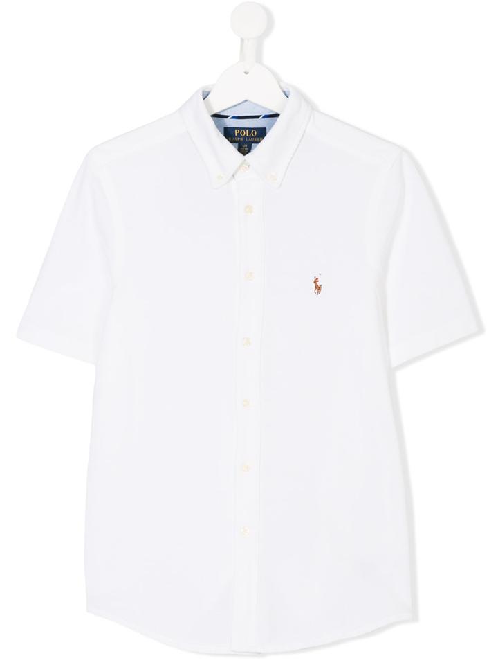 Ralph Lauren Kids Short Sleeve Shirt - White