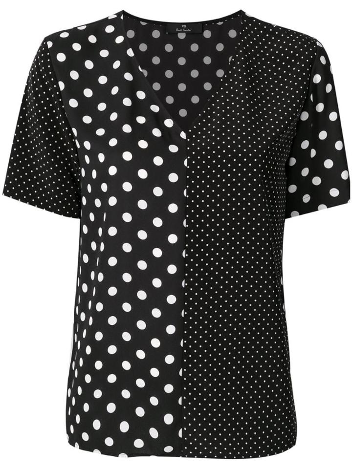 Ps Paul Smith Polka Dot Blouse - Black