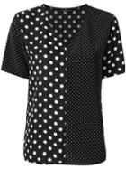 Ps Paul Smith Polka Dot Blouse - Black