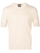 Tom Ford Round Neck Knitted Top - Neutrals