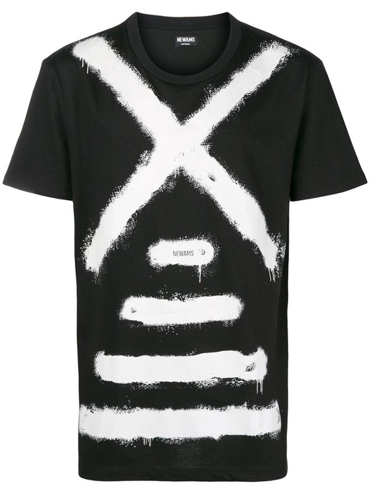 Newams Print Mill Logo T-shirt - Black