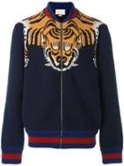 Gucci Tiger Jacket, Size: Xl, Blue, Wool