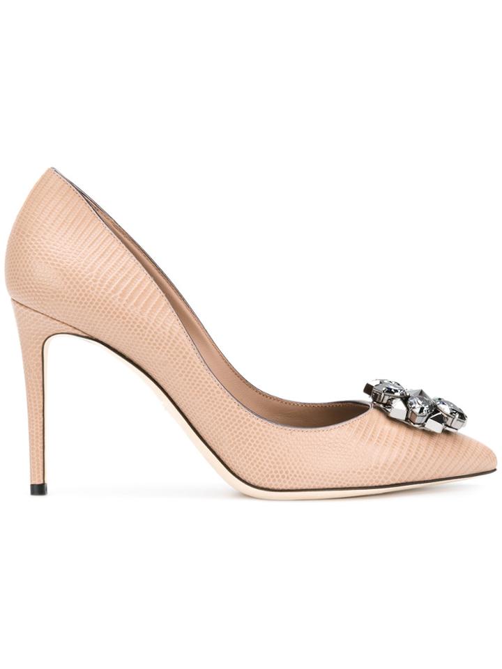 Dolce & Gabbana Rainbow 85mm Heel Pump - Nude & Neutrals