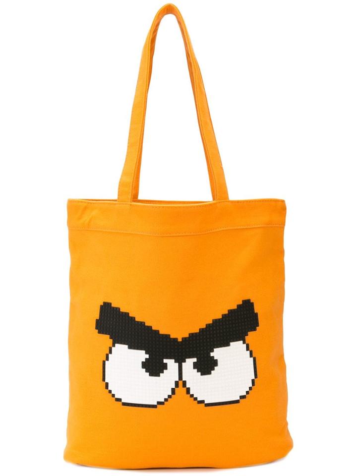 Mostly Heard Rarely Seen 8-bit Angry Tote - Orange
