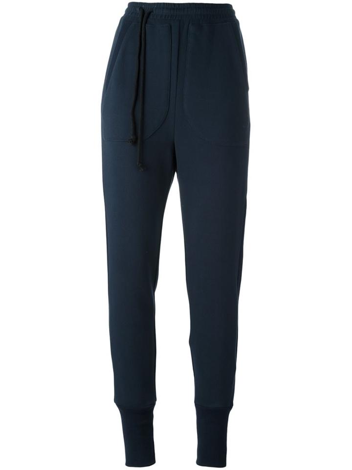 A.f.vandevorst 'phone Call' Track Pants, Women's, Size: 38, Blue, Cotton