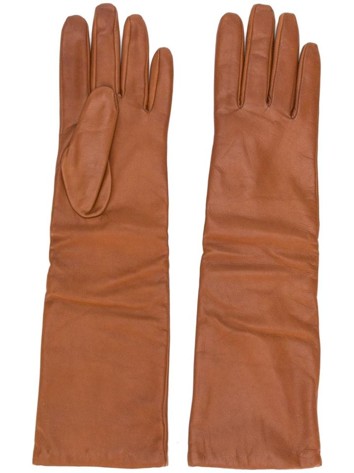 P.a.r.o.s.h. Three-quarter Length Gloves - Brown