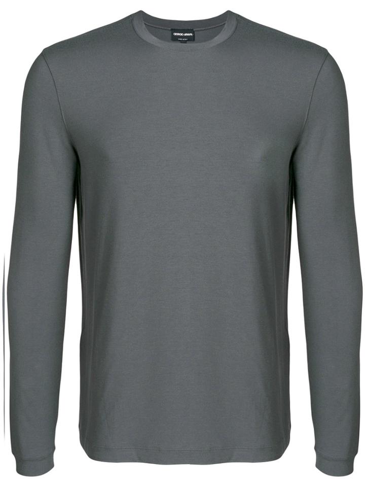 Giorgio Armani Crewneck Top - Grey