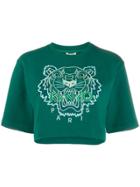 Kenzo Tiger Cropped T-shirt - Green