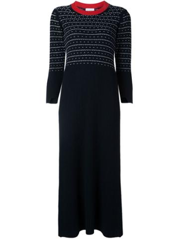 Barrie Striped Knitted Dress