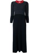 Barrie Striped Knitted Dress