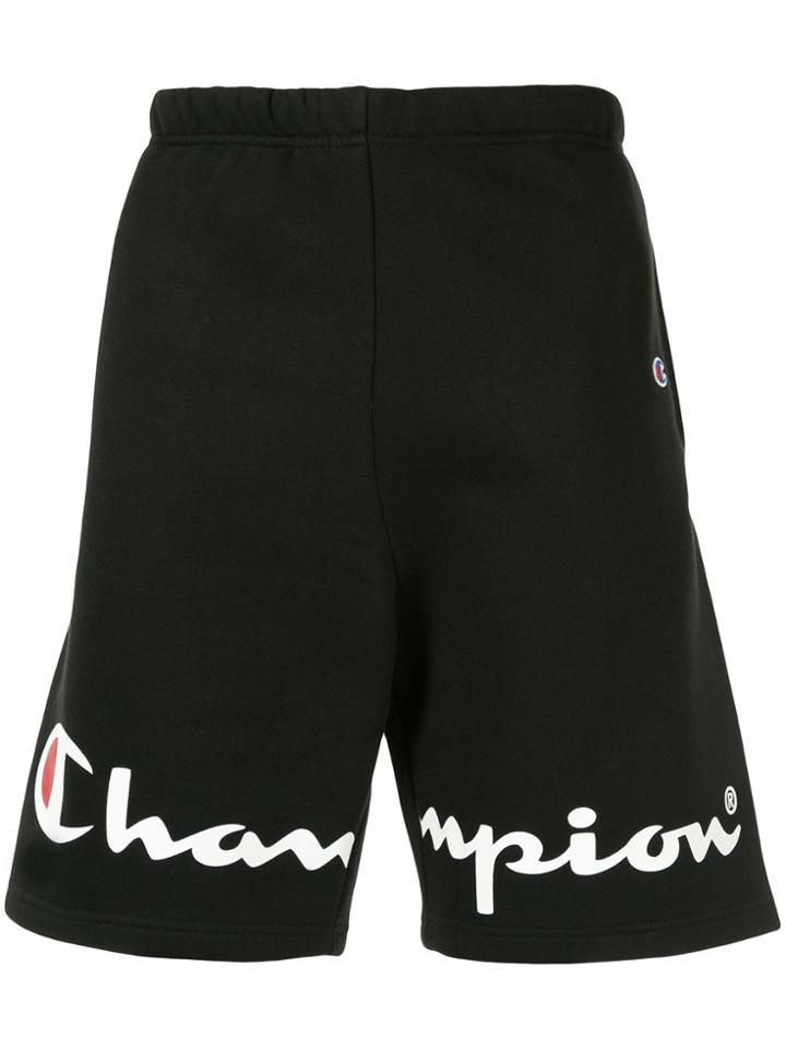 Supreme X Champion Track Shorts - Black