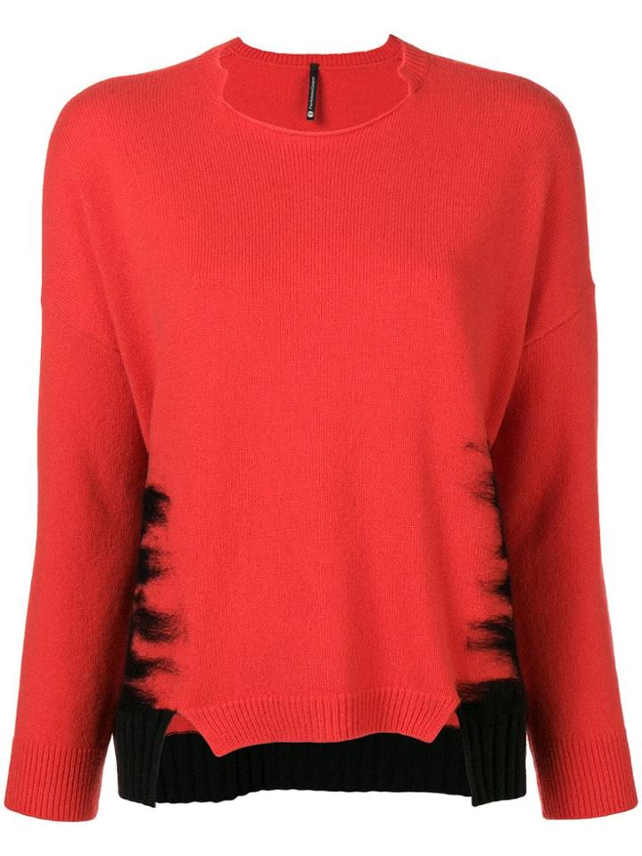 Pierantoniogaspari Notch Detail Sweater - Red