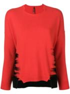 Pierantoniogaspari Notch Detail Sweater - Red