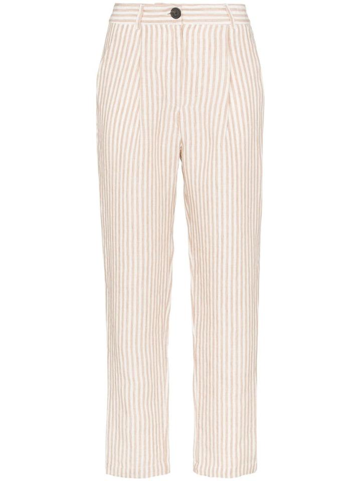Mara Hoffman Dita Striped Trousers - Neutrals