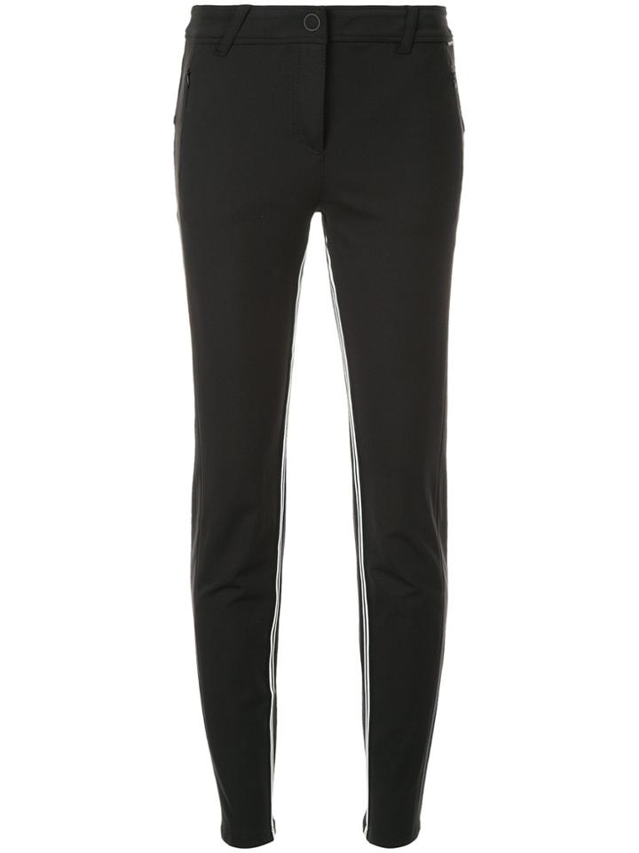 Marc Cain Skinny Stripe Trousers - Black