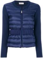 Moncler Padded Front Knitted Cardigan - Blue