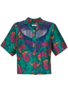 Isolda - Floral Print Shirt - Women - Silk/viscose - 40, Purple, Silk/viscose