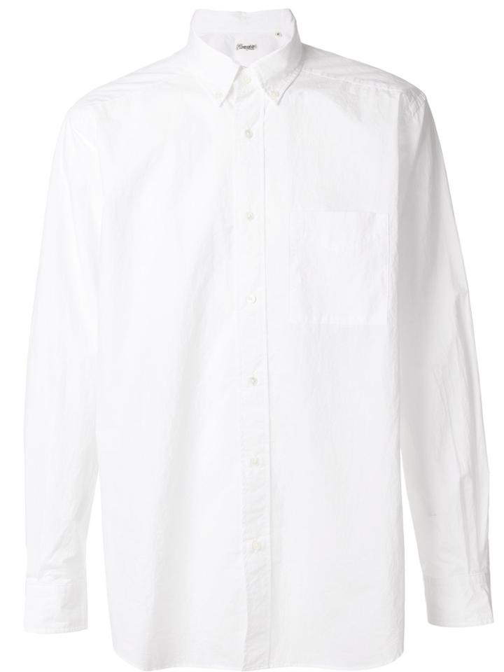 Camoshita United Arrows Button Down Slim Fit Shirt - White