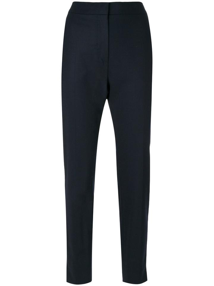 Max Mara - Straight-leg Trousers - Women - Spandex/elastane/virgin Wool - 42, Blue, Spandex/elastane/virgin Wool